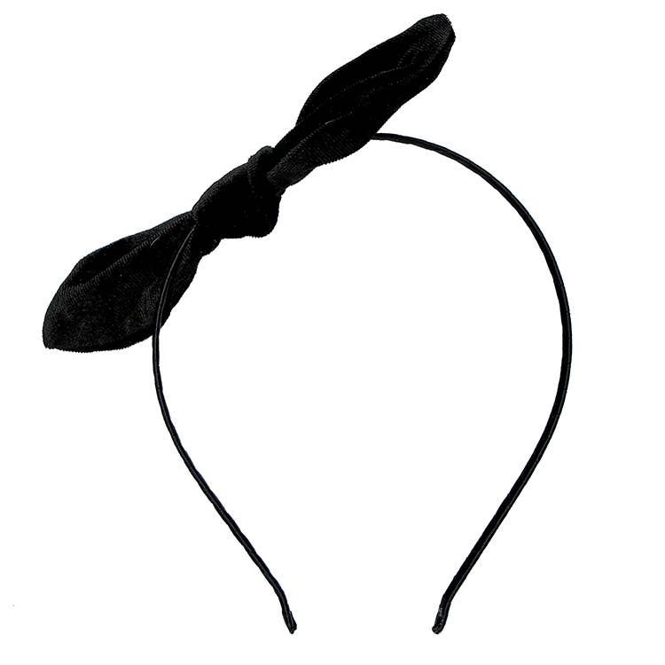 Velvet Bow Headband