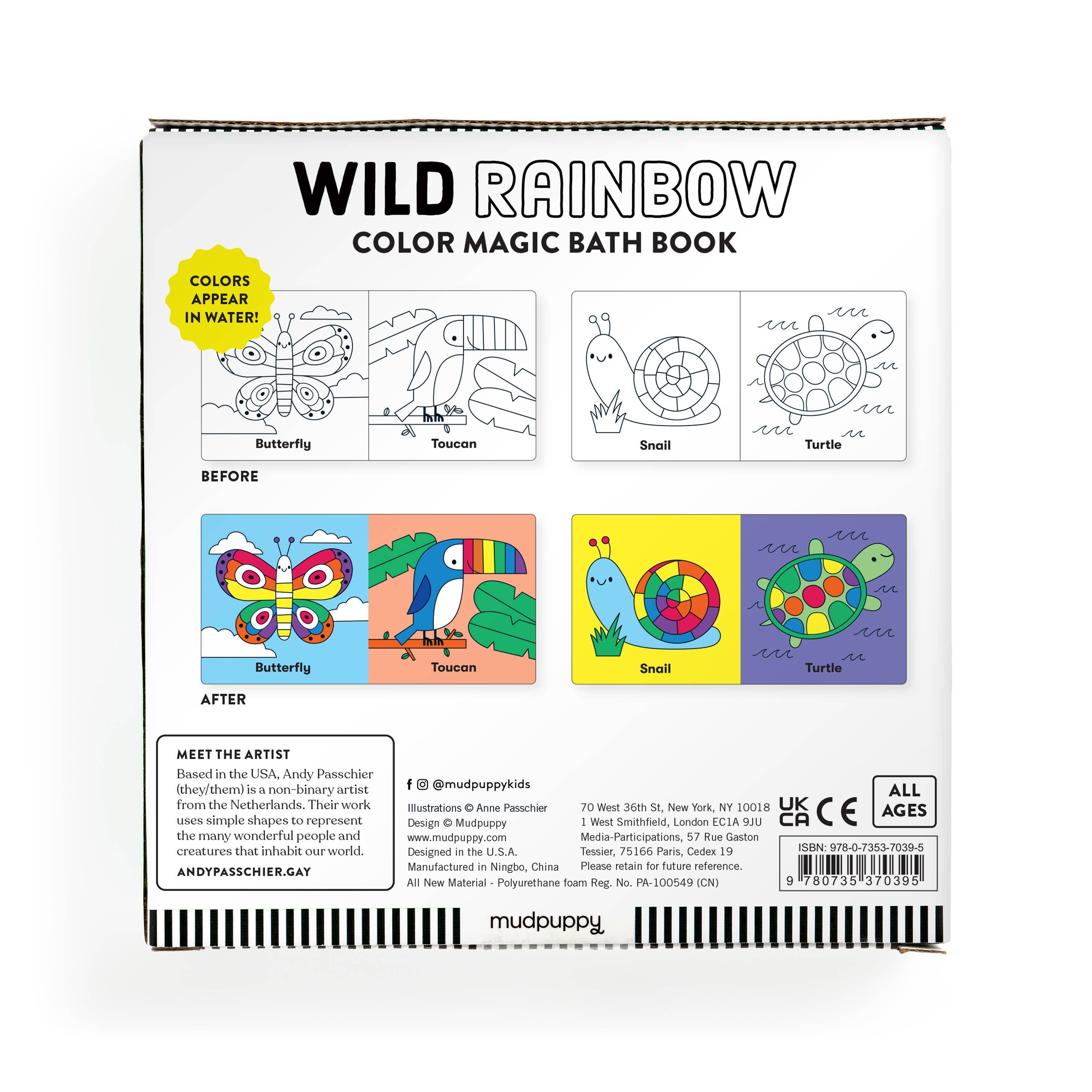Wild Rainbow Color Magic Bath Book