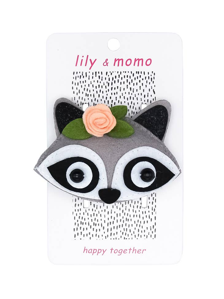 Raccoon Hair Clip