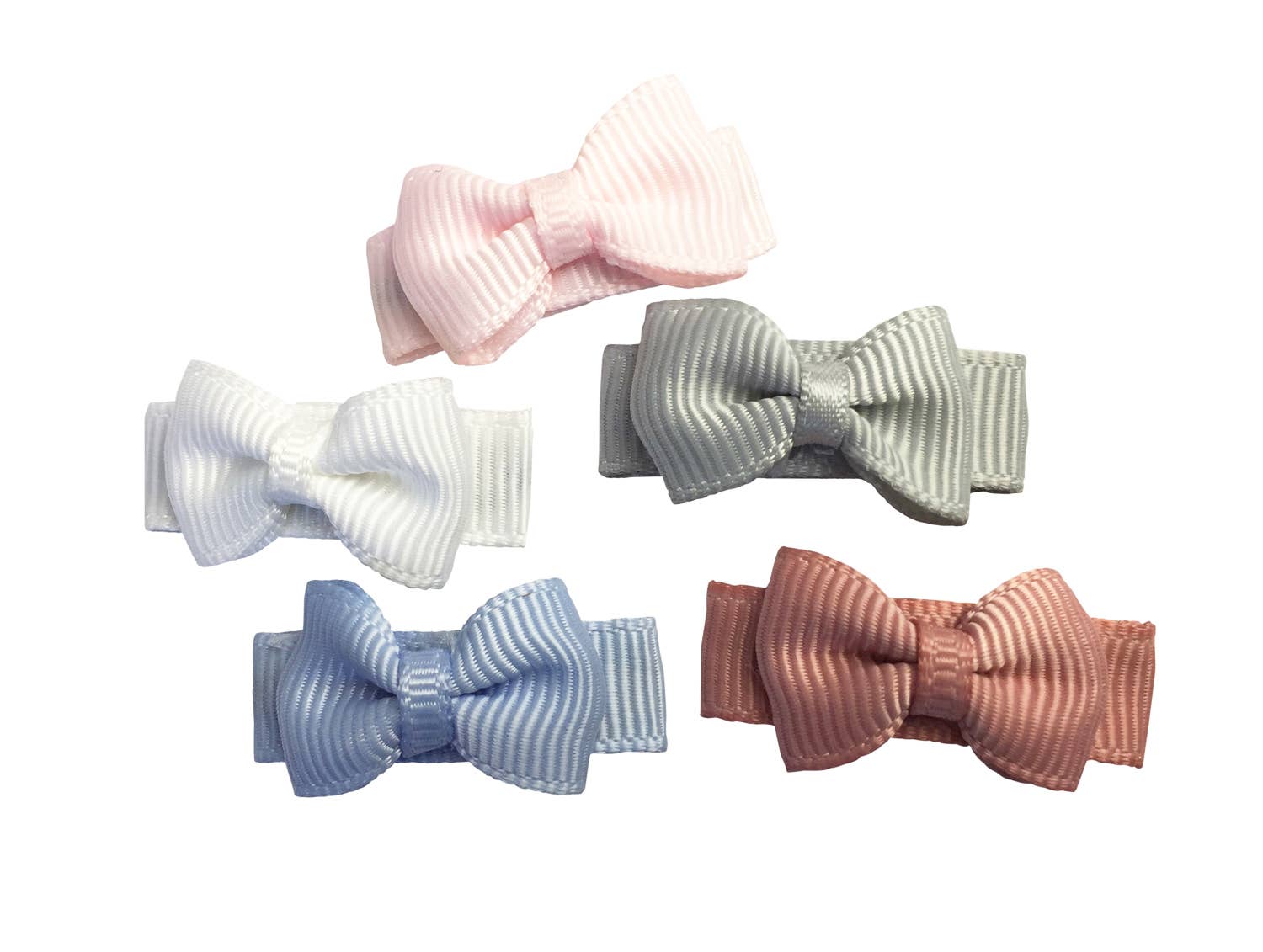 5 Tiny Tuxedo Bows on Snap Clips - Pixie