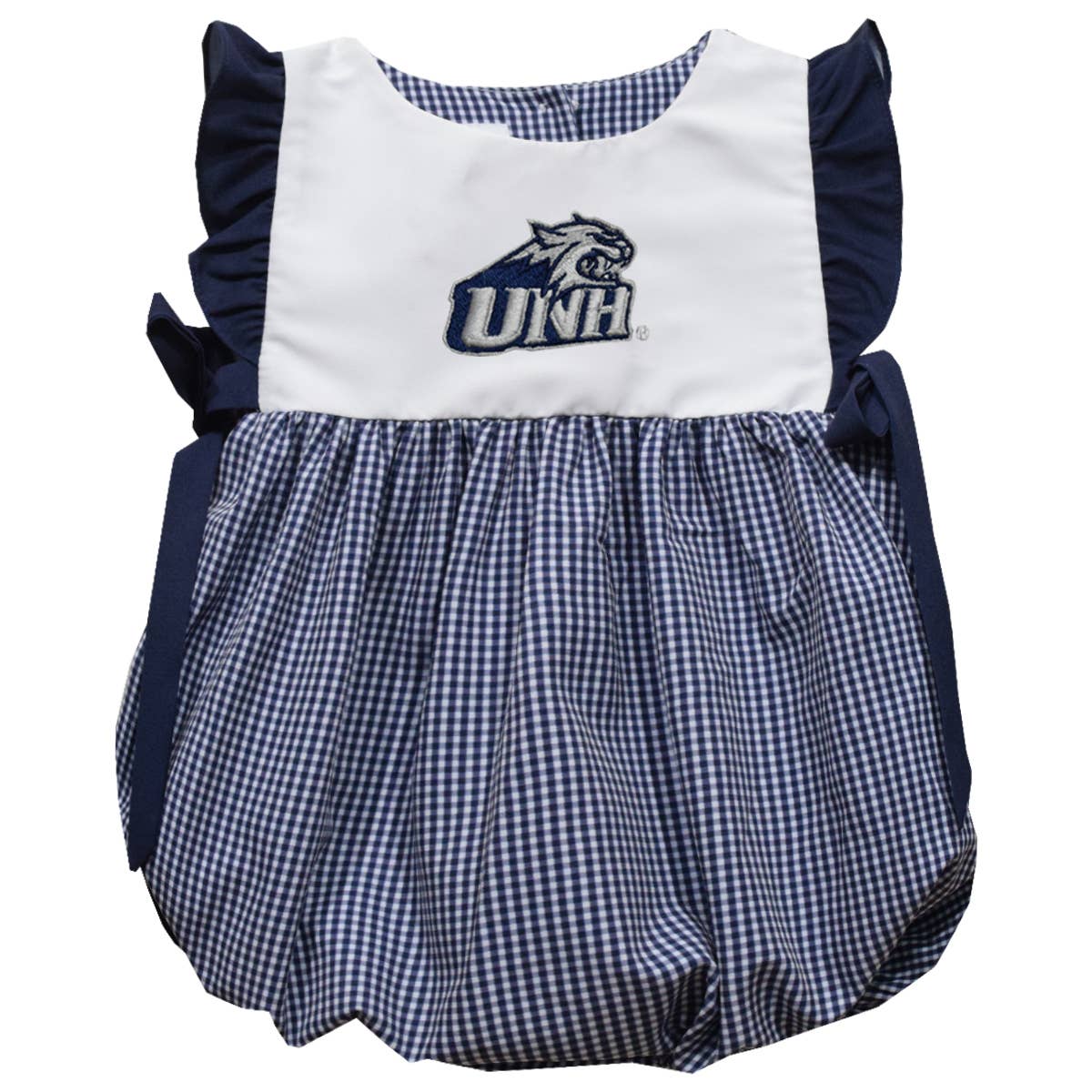New Hampshire Wildcats UNH Embroidered Navy Girl Bubble