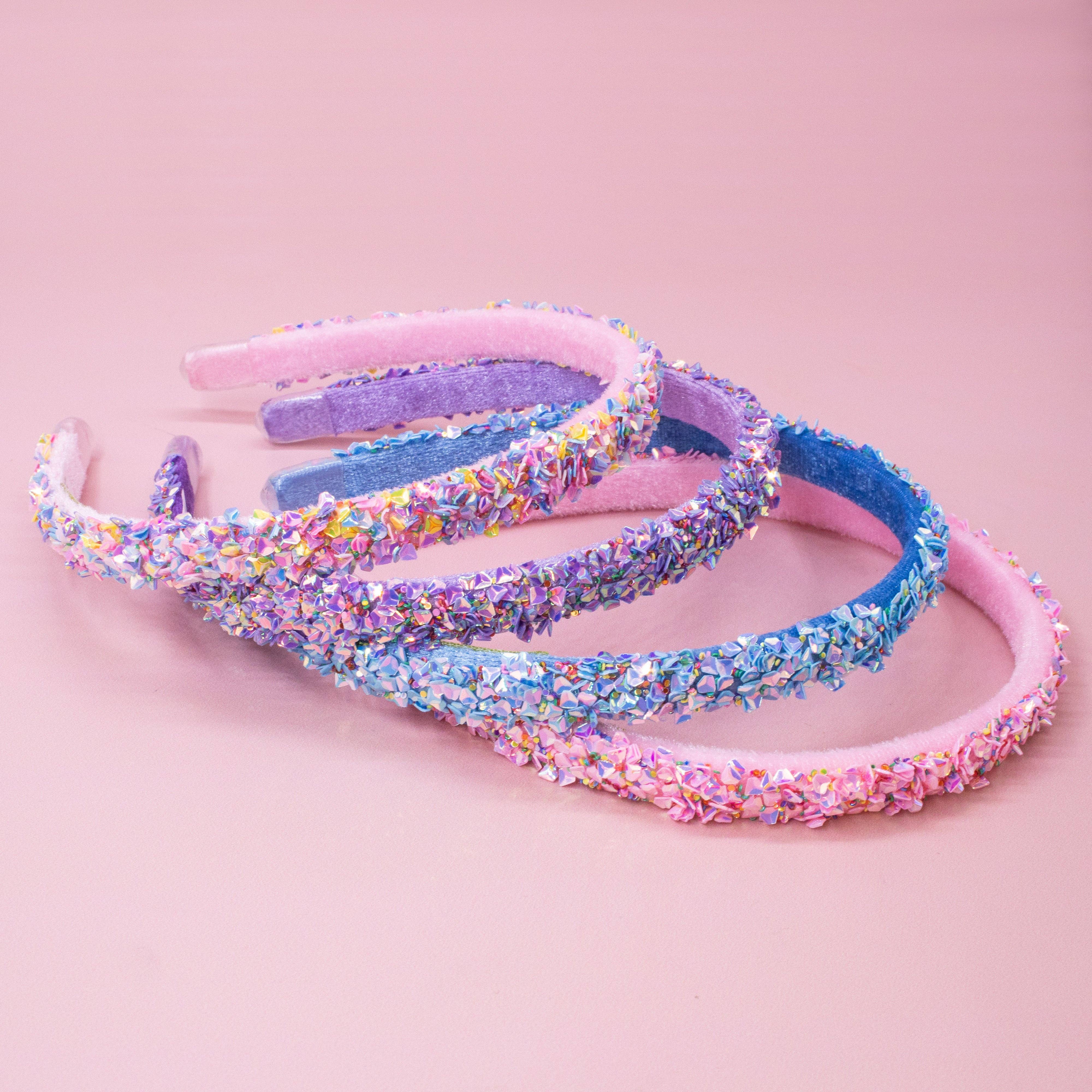 Thin Sequin Headband - Non Slip Hair Accessories for Kids