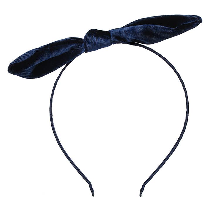 Velvet Bow Headband