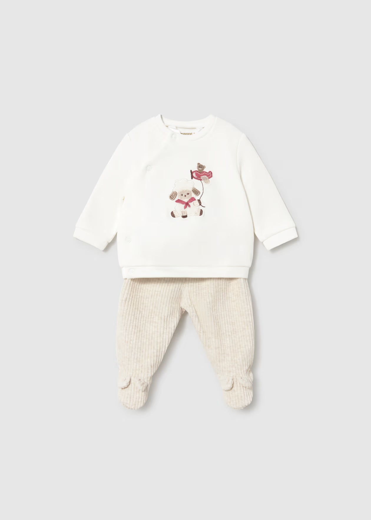 Newborn Boy Pants and Sweatshirt Set