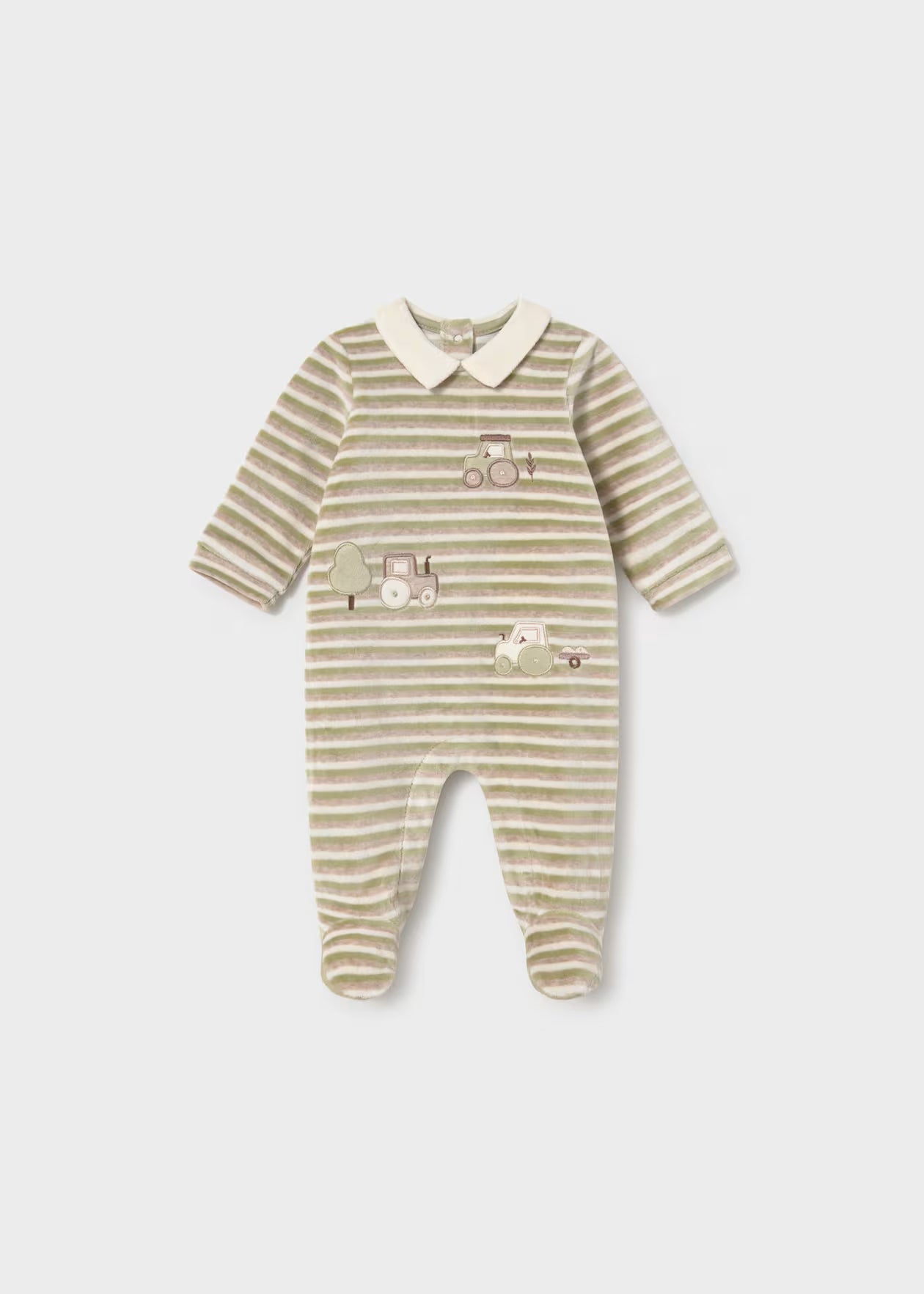 Newborn Boy Velour One-Piece