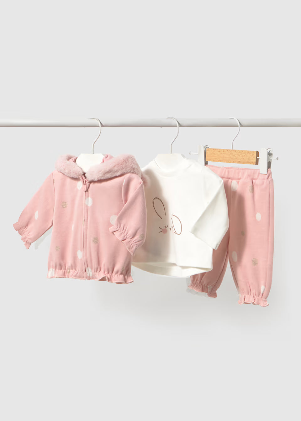 Newborn Girl Tracksuit with T-Shirt