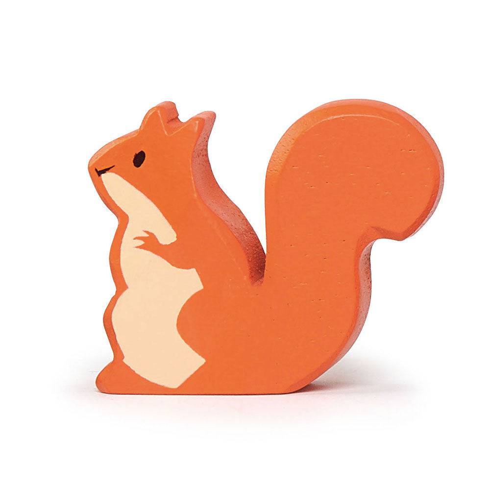 Tender Leaf Wooden Red Squirrel