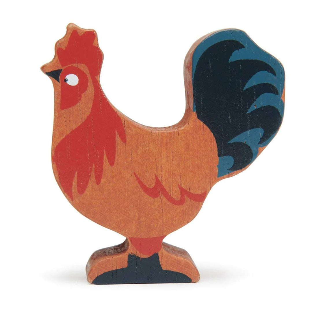 Tender Leaf Wooden Rooster